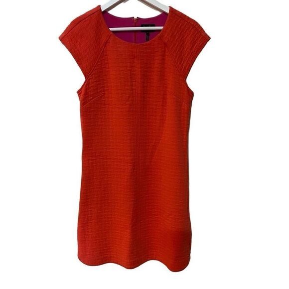 Laundry Shelli Segal size 10 red embroidered dress - Picture 1 of 7